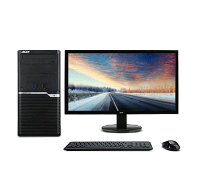 acer veriton m200-h110 desktop pc/ core i3-7100/ 4gb ram/ 1tb hdd/ 18.5 inch/ dos/ key- mouse black 1 year warranty