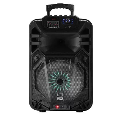 altec lansing al-5004 with karaoke 80 w bluetooth party speaker (black, stereo channel)