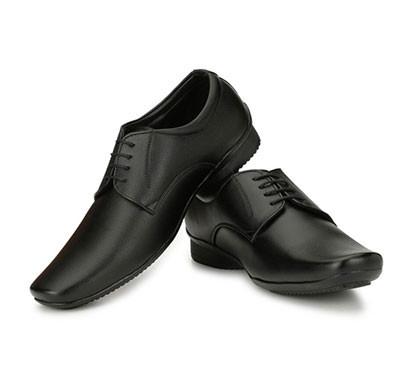 blanc puru-710600bm0006 derby artificial leather black formal shoes