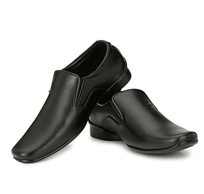 blanc puru-710300bm0006/ slip on/ artificial leather/ size 6/ black/ formal shoes