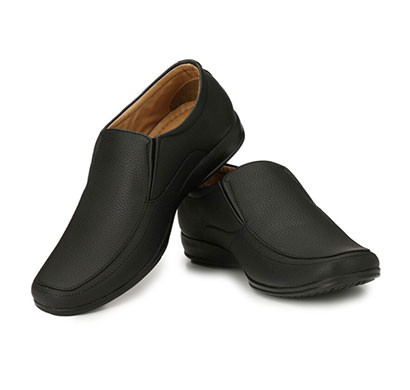 blanc puru-720500bm010/ slip on/ artificial leather/ size 10/ black/ formal shoes
