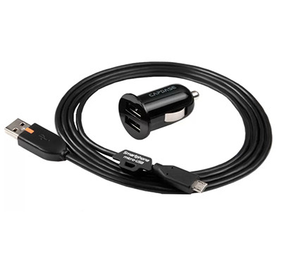 capdase (tk00-pg01) pico g2 dual usb car charger and cable (black)