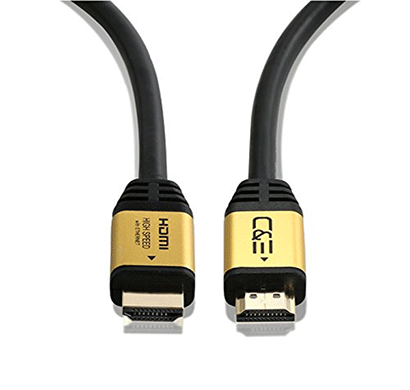c&e high speed ultra hdmi cable (1.5 feet) with ethernet, supports 2.0 30awg 4k x 2k 60hz 24k gold case full hd gold