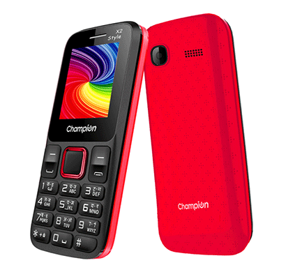 champion x2 style feature phone with powerfull capacity red&black