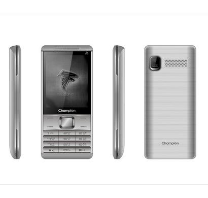 champion z1 star feature phone with wireless fm radio & auto call recorder - silver