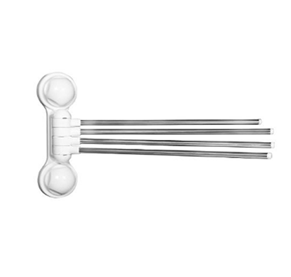 cosmosgalaxy i3183 bathroom stainless steel and plastic wall mount towel rack with suction cup