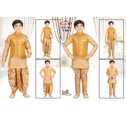 crunchy kids ethnic designer top bottom unique set for boys