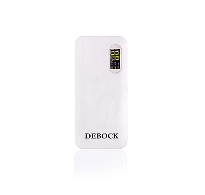debock dgwyt 13000mah lithium ion digital power bank (white)