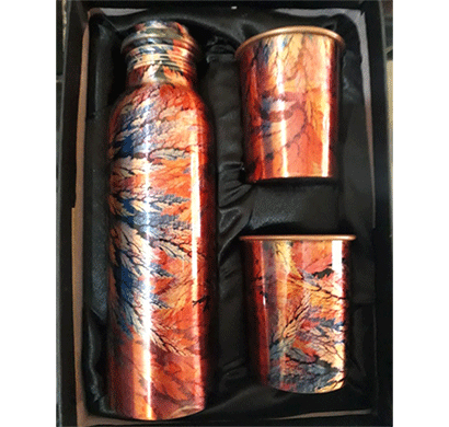 desiswags copper gifting sets ethically handmade copper bottle and gifting sets multi color