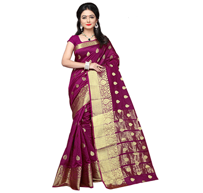 dhyana traditional cotton silk woven saree