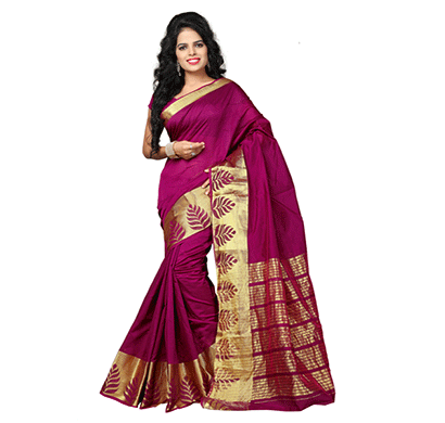 dhyana banarasi style woven zari work cotton silk for women's