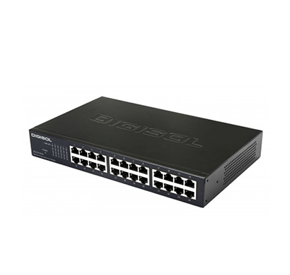 digisol dg-gs1024d-e/is 24 port 10/100/1000mbps gigabit ethernet un-managed switch