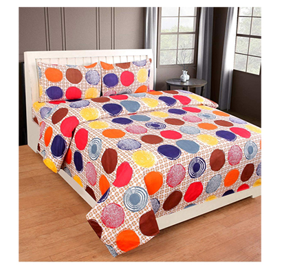 dream aura (b07yxsffnm) victorian summer dream, 100% polyester double bedsheet with 2 pillow covers, da045 (multi)