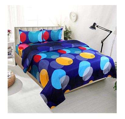 dream aura (b07yxsd1s6) victorian summer dream, 100% polyester double bedsheet with 2 pillow covers, da059 (multi)