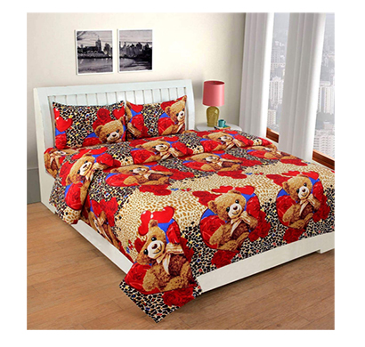 dream aura (b07yxs8lq4) victorian summer dream, 100% polyester double bedsheet with 2 pillow covers, da051 (multi)