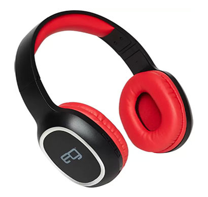 egate 204 on-ear wireless bluetooth headphone with mic (red)
