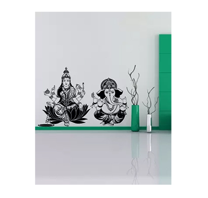 enormous kart on shree laxmi ganesh diwali special wall medium spiritual sticker (pack of 1)