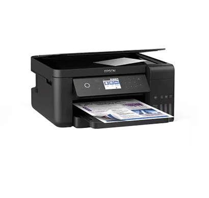 epson l6160 multi-function wireless printer (black, refillable ink tank)