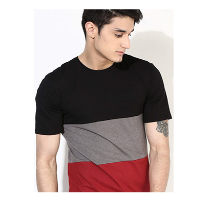 fashnet (fi00018) solid cotton round neck regular half sleeve men's t-shirt (multicolor)