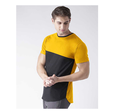 fashnet (fi00026) solid cotton round neck regular half sleeve men's t-shirt (multicolor)