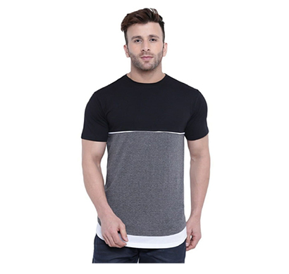 fashnet (fi00027) solid cotton round neck regular half sleeve men's t-shirt ( multicolor)