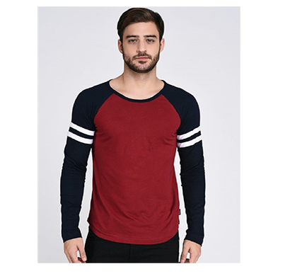 fashnet (fi00028) solid cotton round neck regular full sleeve men's t-shirt (multicolor)