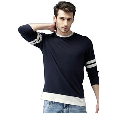 fashnet (fi00029) solid cotton round neck regular full sleeve men's t-shirt ( multicolor)