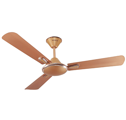 havells- festiva, 1200mm ceiling fan, pearl copper- gold, 1 year warranty