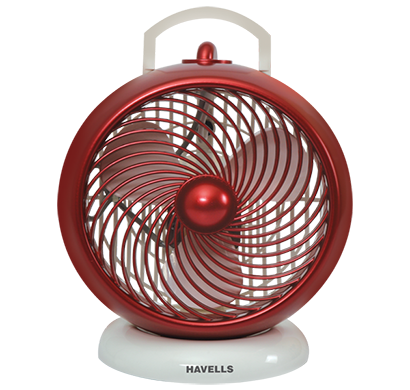 havells - i cool, 175 mm sweep personal fan, white maroon, 1 year warranty