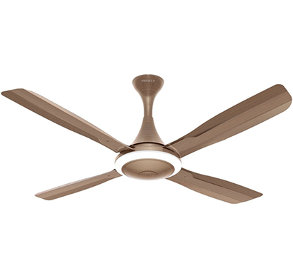 havells- urbane, 1320mm premium ceiling fan with light, antique copper, 1 year warranty