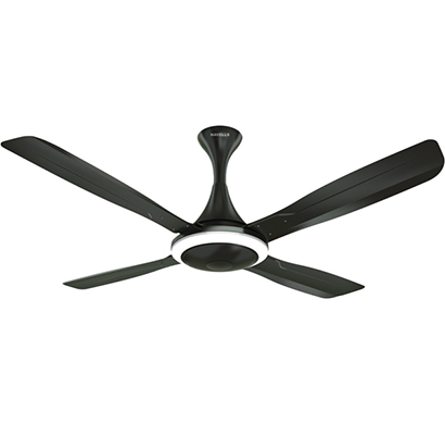 havells - urbane, 1320mm premium ceiling fan with light, black nickel, 1 year warranty