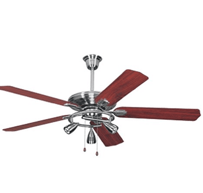 havells - cedar u/l, 1320mm ceiling fan, brushed nickel, 1 year warranty