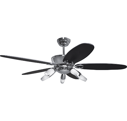 havells- aureus, 1320mm ceiling fan with remote, chrome finish, 1 year warranty