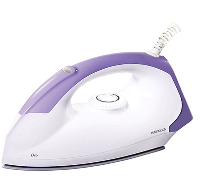 havells oro 1000-watt led indicator dry iron (violet)