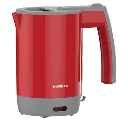 havells travel lite electric kettle 0.5 ltr (red)