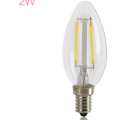 havells- lhldacocyc8u002, brightfill led filament candle - 2w candle e14, warm white, 1 year warranty