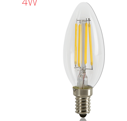 havells - lhldacocyc8u004, brightfill led filament candle - 4w candle e14, warm white, 1 year warranty