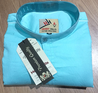 henry hills hh-84 cotton full sleeves men's shirt