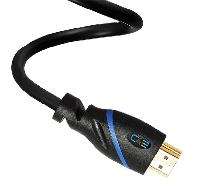 c&e high speed hdmi cable, supports ethernet, 3d and audio return, ultrahd 4k ready, (6 feet) cable black