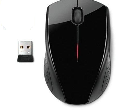 hp- x 3000, wireless mouse (h2c22aa), black, 1 year warranty