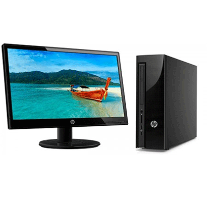 hp 260-a040il desktop pc (pentium /4gb/1tb/dos/integrated graphics) 19.5 inch monitor black