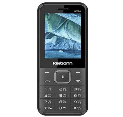 karbonn kx24 feature phones 32 mb black & grey