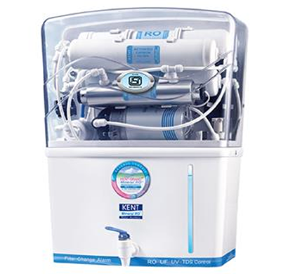 kent - k11007, grand 8 l ro uv uf with tds controller water purifier, white, 1 year warranty