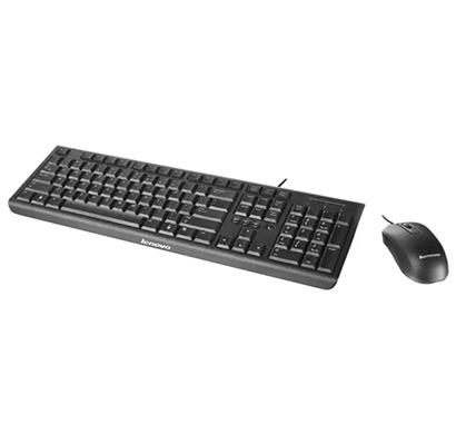 lenovo km4802 wired keyboard and mouse black