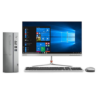 lenovo ic 510s-07icb (90k800cwin) desktop (intel core i3 8th gen/ 4gb ram/ 1tb hdd/ windows 10 home/ 21.5 inch tn pane/ wired keyboard & mouse), silver