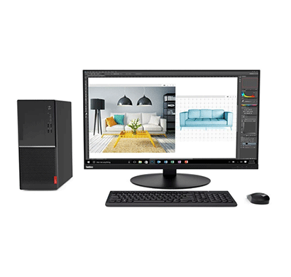 lenovo v330-15igm (10tss01100) business desktop (intel pentium quad core/ 4gb ram/ 1tb hdd/ dos/ 18.5