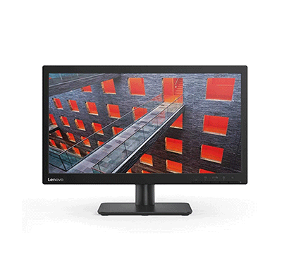 lenovo v 19.5 inch (49.53 cm) lcd with led backlit lit computer monitor - hd, tn panel with vga - v20-10 (black)
