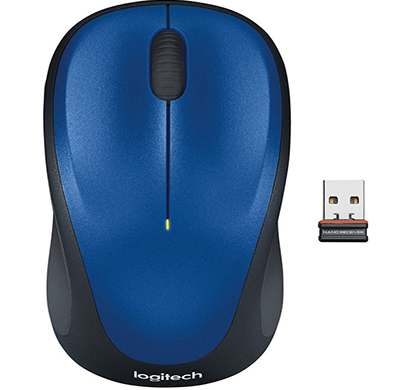 logitech- wireless mouse m235 , blue, 1 year warranty
