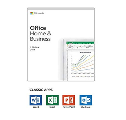microsoft office home and business 2019, one-time purchase - lifetime validity, 1 person, 1 pc or mac (activation key card)