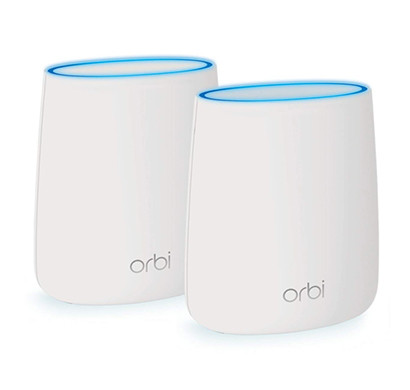 netgear orbi rbk20-100ins tri-band router home wi-fi system (white)